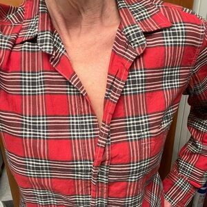 Frank & Eileen Red and Black Plaid Shirt